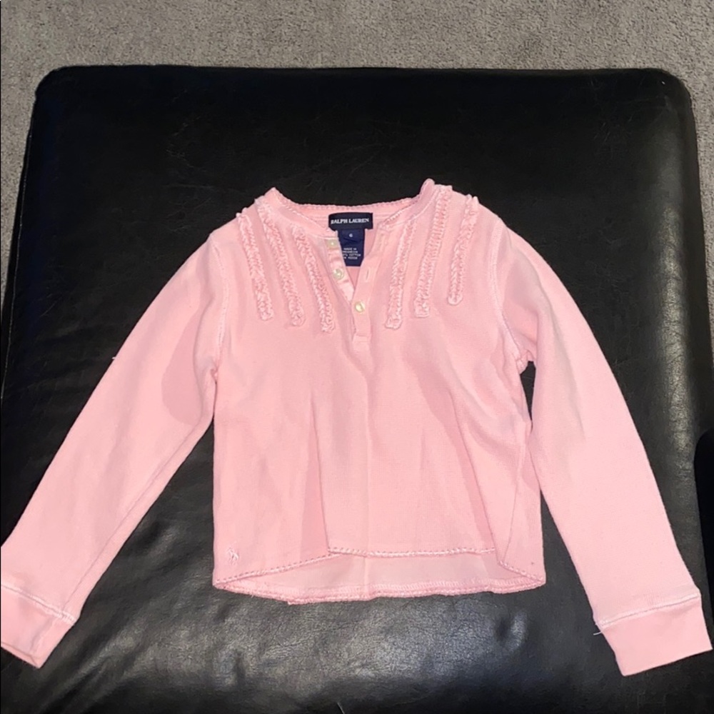 Kids pink long sleeve